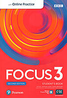 Focus (Second Edition) 3 Student's book + Online Practice Підручник + онлайн-практика