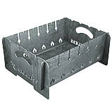 Мангал на 6 шампурів 2 мм туристичний  розбірний 450х280 мм, фото 3