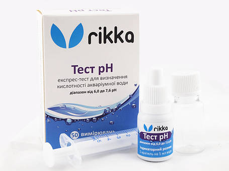 PH тест для акваріумної води, Rikka тест pH 6.0-7.6., фото 3