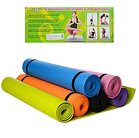 Килимок для йоги та фітнесу (6 кольорів)
