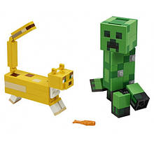 Lego Minecraft Великі фігурки Minecraft Кріпер і Оцелот 21156