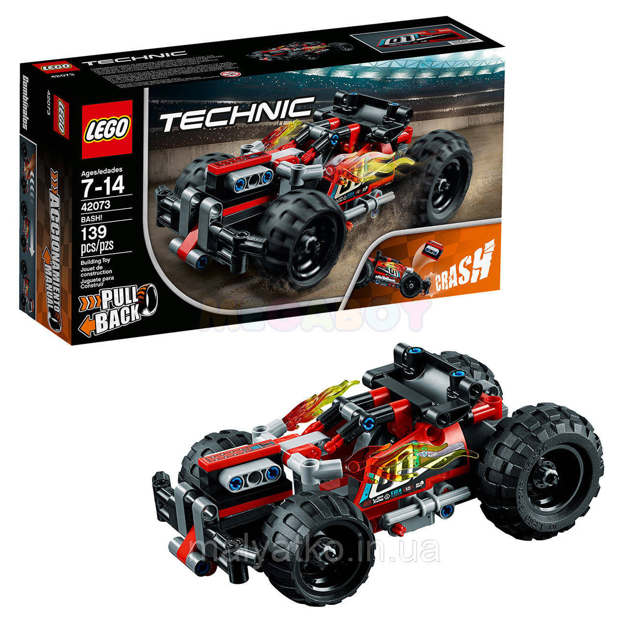 Лего Lego Technic Червоний гоночний автомобіль 42073