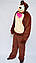 Дорослий карнавальний костюм Ведмедика з м/ф "Маша і Ведмідь" р. 50-52, фото 5