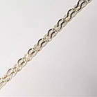 Срібний жіночий браслет з золотом Плетіння, фото 9