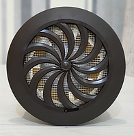 Вентилятор Венена Т95 100 коричневий із жалюзі стельовий