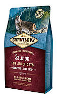 Сухой корм Carnilove (Карнилав) Cat Salmon Sensitive & Long-Hair для кошек с чувствительным пищеварением 6 кг