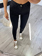 Жіночі джинси чорного кольору,висока посадка,Турція( 26-36 розмір.)