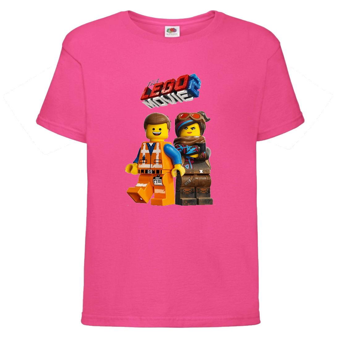 Футболка Лего Нинзяго Лего Муві (Lego-06) рожева 104-116-128-140-152-164 розмір