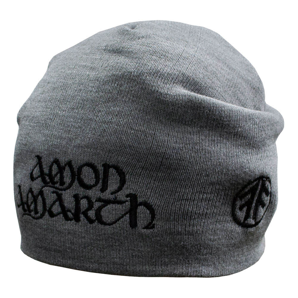 AMON AMARTH (лого) шапка біні з вишивкою сіра