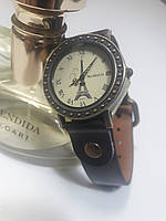 Жіночі наручні годинники Paris dark на шкіряному ремінці, кварцовий механізм