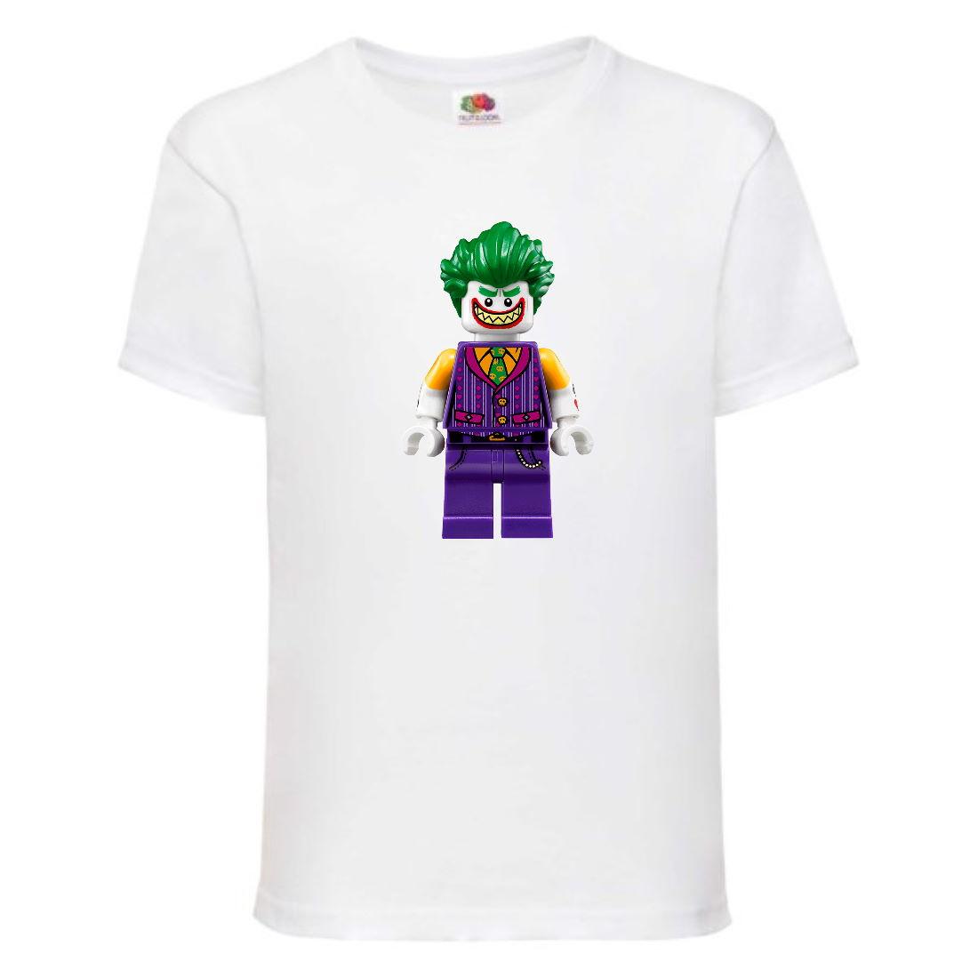 Футболка Лего Нинзяго Лего Муві Лего Ліга Справедливості Джокер(Lego-016) біла 104-116-128-140-152-164 розмір
