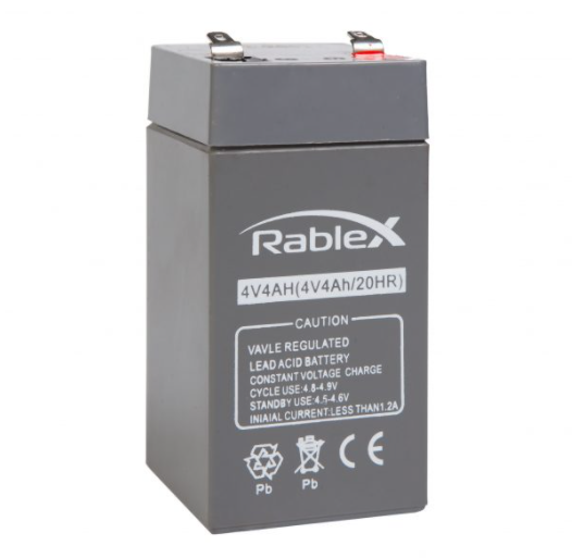 Аккумуляторная батарея Rablex 4V 4.5Ah (RB445), свинцово-кислотная (SLA) - фото 2 - id-p776267921