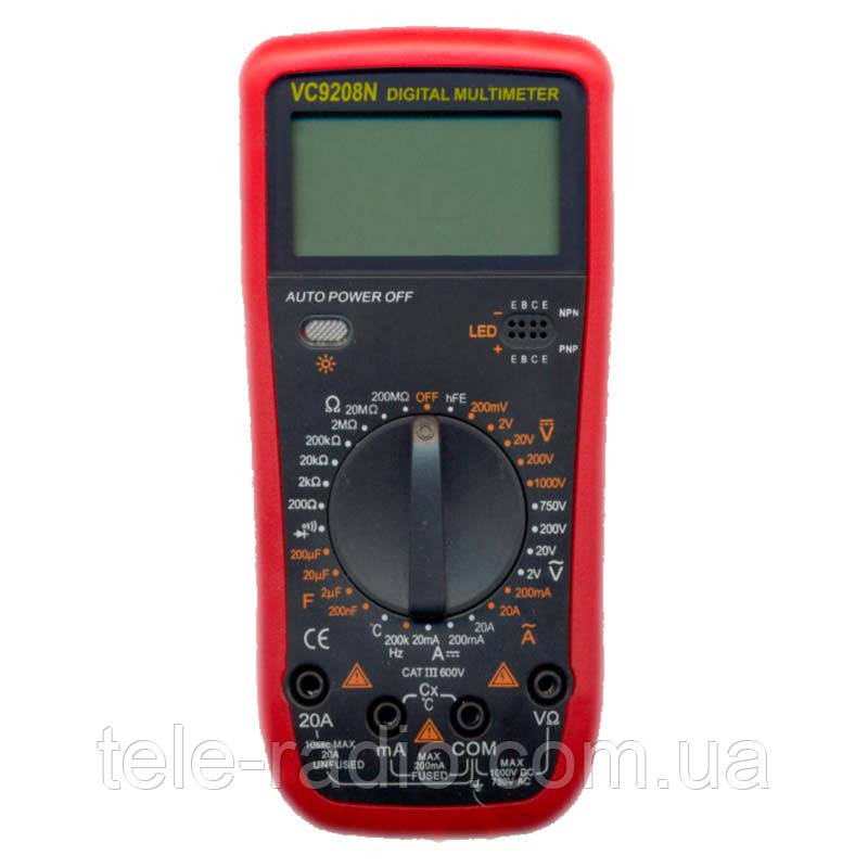 Цифровий мультиметр (тестер) VC9208N (з температурою)
