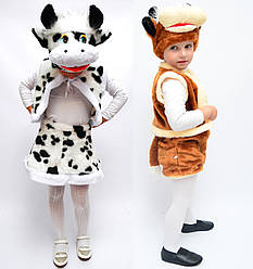 Дитячий карнавальний костюм Корова коричнева (спідничка)