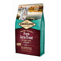 Сухий корм Carnilove (Карнілов) Cat Fresh Carp & Trout Sterilised для дорослих стерилізованих кішок 6 кг