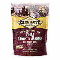 Сухой корм Carnilove (Карнилав) Cat Fresh Chicken & Rabbit Gourmand с курицей и кроликом 400 g