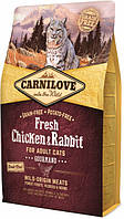 Сухий корм Carnilove (Карнілов) Cat Fresh Chicken & Rabbit Gourmand з куркою та кроликом 6 кг