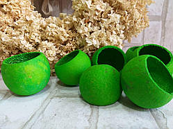 Сухоцвіт кульки Bell cup, зелений колір  5-7см