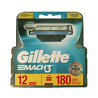 Сменные картриджи Gillette Mach3 12 шт (3014260323240)