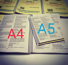 Порівняння розмірів А4 і А5 2