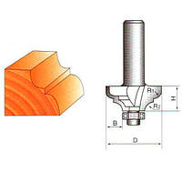 Фреза ГЛОБУС 2002 R6 кромочная калевочная