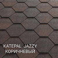 Мягкая черепица Katepal Katrilli коричневый с тенью м2.