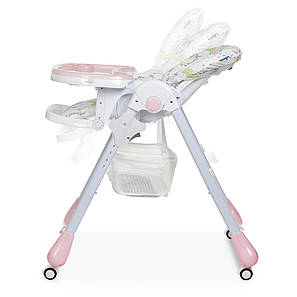 Стільчик для годування на коліщатках M 3233 Unicorn Pink, фото 3