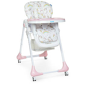 Стільчик для годування на коліщатках M 3233 Unicorn Pink, фото 1