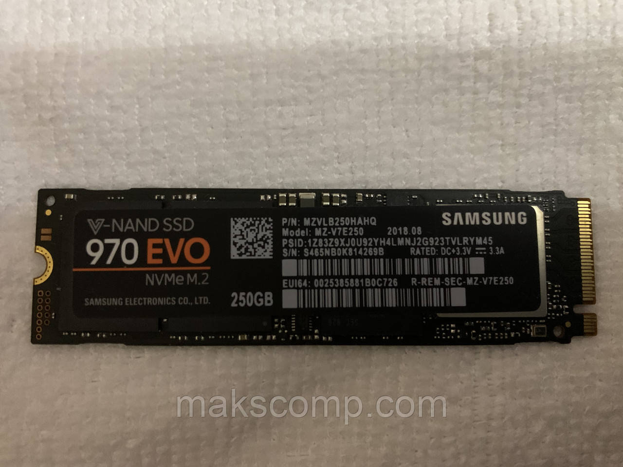 Samsung 970 Evo series 250GB M. 2 PCIe 3.0 V-NAND TLC (MZ-V7E250)