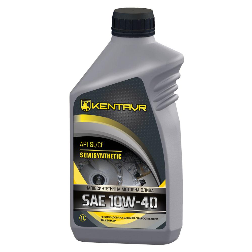 Масло моторне KENTAVR SEMISYNTHETIC 10W-40 API SN/CF, каністра 1 л. ПЭ
