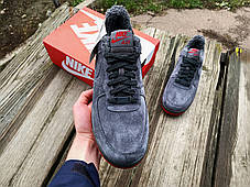 Чоловічі зимові кросівки Nike Air Force C1807 Low на хутрі утеплені, фото 3