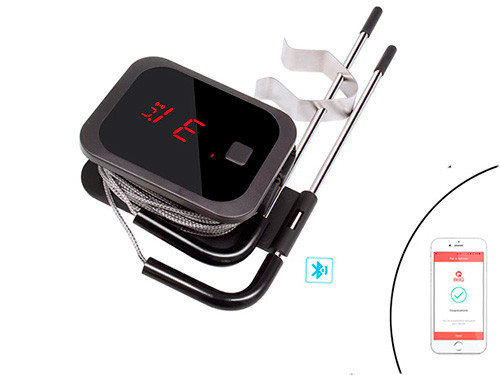 Термометр кулінарний Bluetooth для гриля INKBIRD IBT - 2X +2 датчика, фото 1