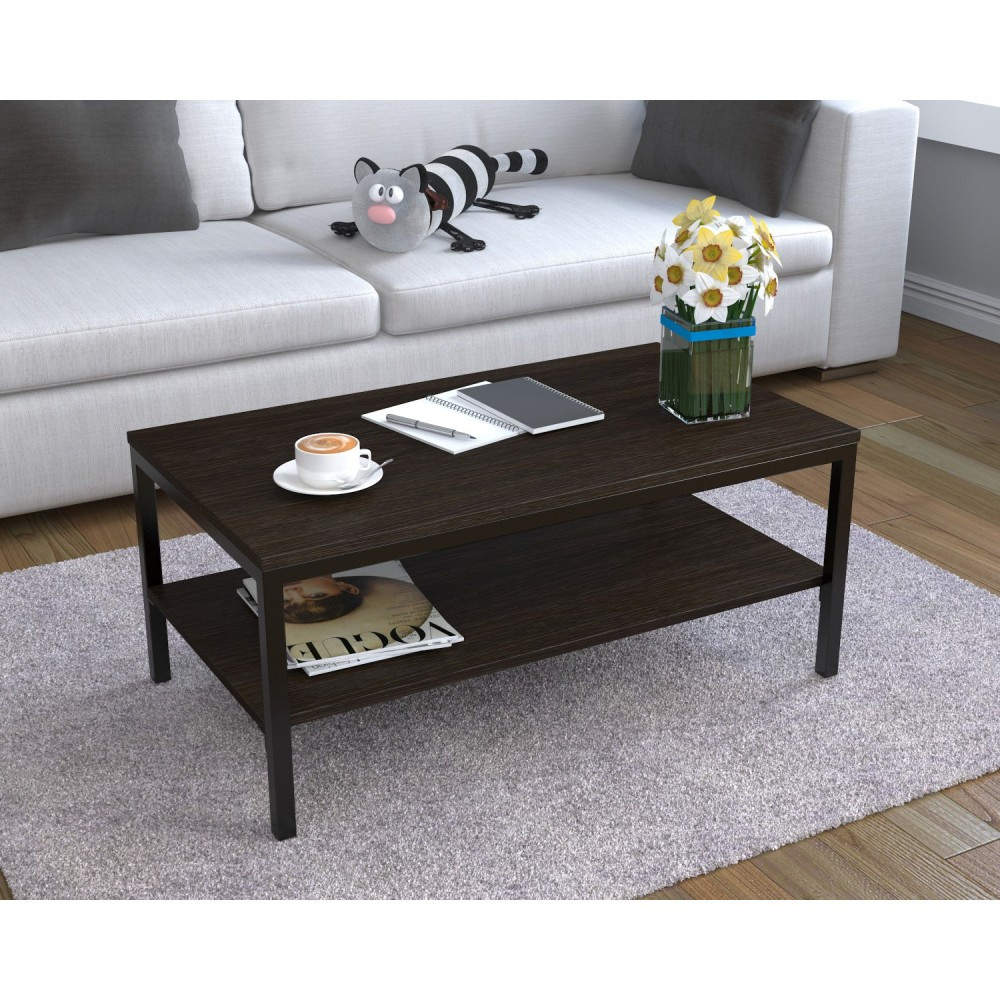 Журнальний столик Loft-Design L-1 прямокутний 900х500х400 мм венге