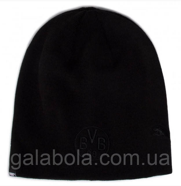 Шапка чоловіча Puma BVB Tech Beanie 022748-12 (чорна)