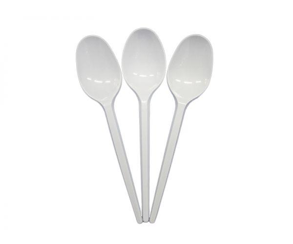 одноразовая белая чайная ложка фото