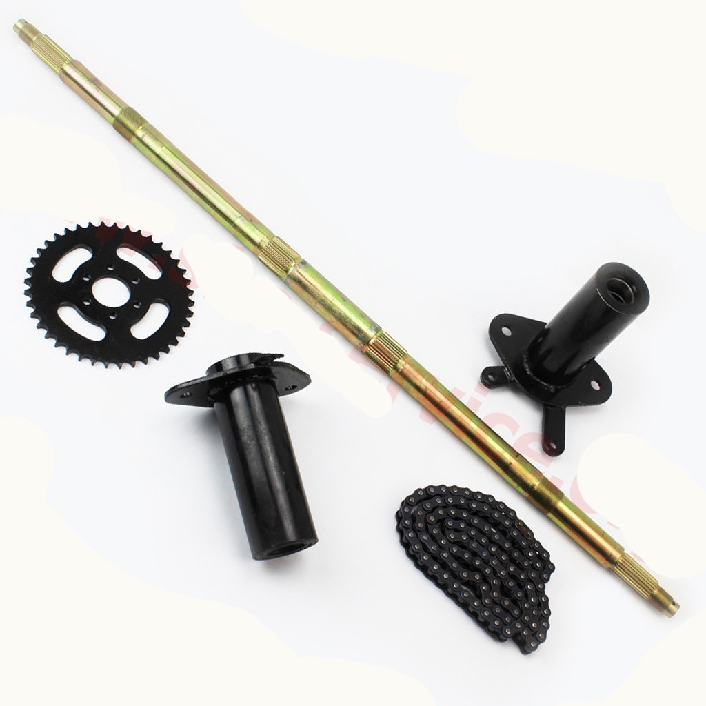 Вісь задня на квадроцикл ATV027-21, кріплення, зірка, ланцюг - к-кт 5деталей, фото 1