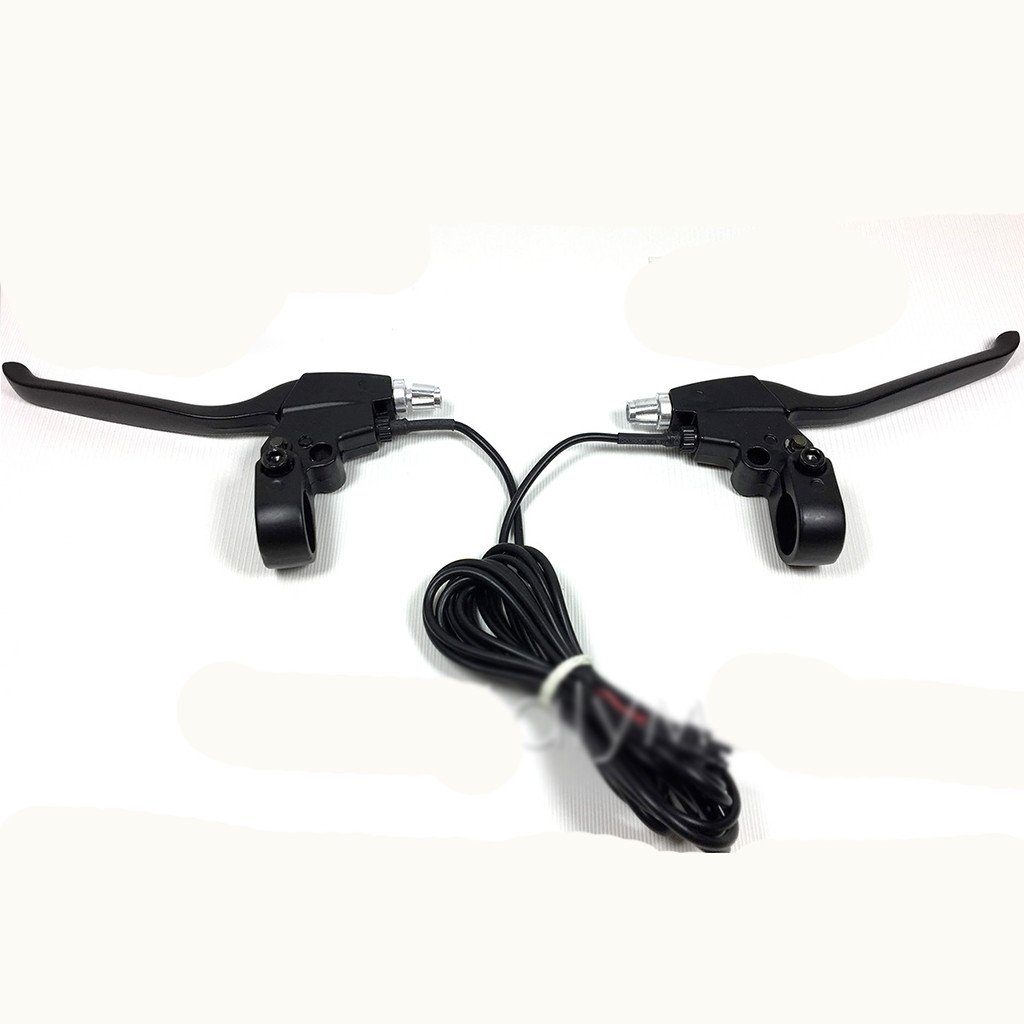 Комплект із двох ручок гальма з мікровимикачами для дитячого електро квадроцикла Crosser\Profi HB-6, ATV, фото 1