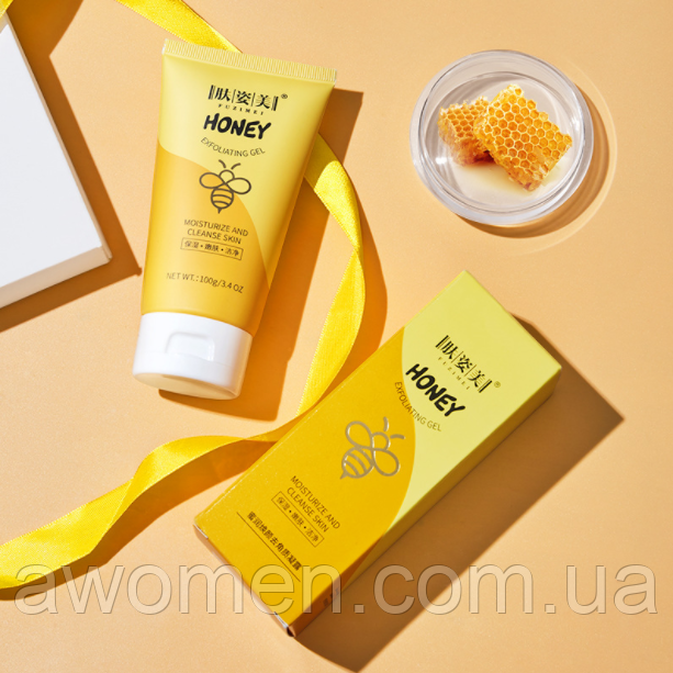 Пілінг-скатка для обличчя Fuzimey Honey з екстрактом меду та вітаміну C 100 g