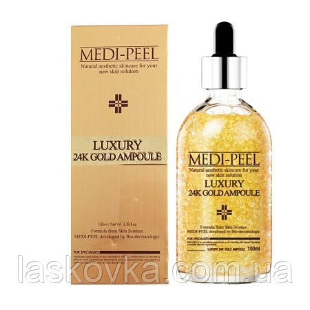 Ампульна сироватка із золотом 24К MEDI-PEEL Luxury 24K Gold Ampoule, 100 мл