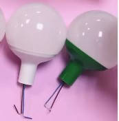 Плафон-світильник  8см G4 з білим перехідником на трубу 16 мм