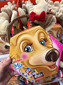 Подарунковий набір з ріжками Kinder Mix mit lustigem Haarreif 139 g