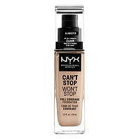 Тональная основа NYX CAN'T STOP WON'T STOP FULL COVERAGE FOUNDATION Natural - ALABASTER WITH WARM (CSWSF02)