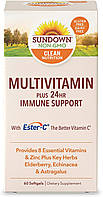 Мультивитамины + 24 ч. иммунная поддержка Sundown Multivitamin Plus 24 hr Immune Support, 60 капсул