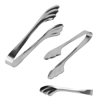 Щипці для цукру L11см, ширина 2см, з нержавіючої сталі, фото 1