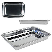 Деко з нержавіючої сталі 31см*21см висота 3,7см №2