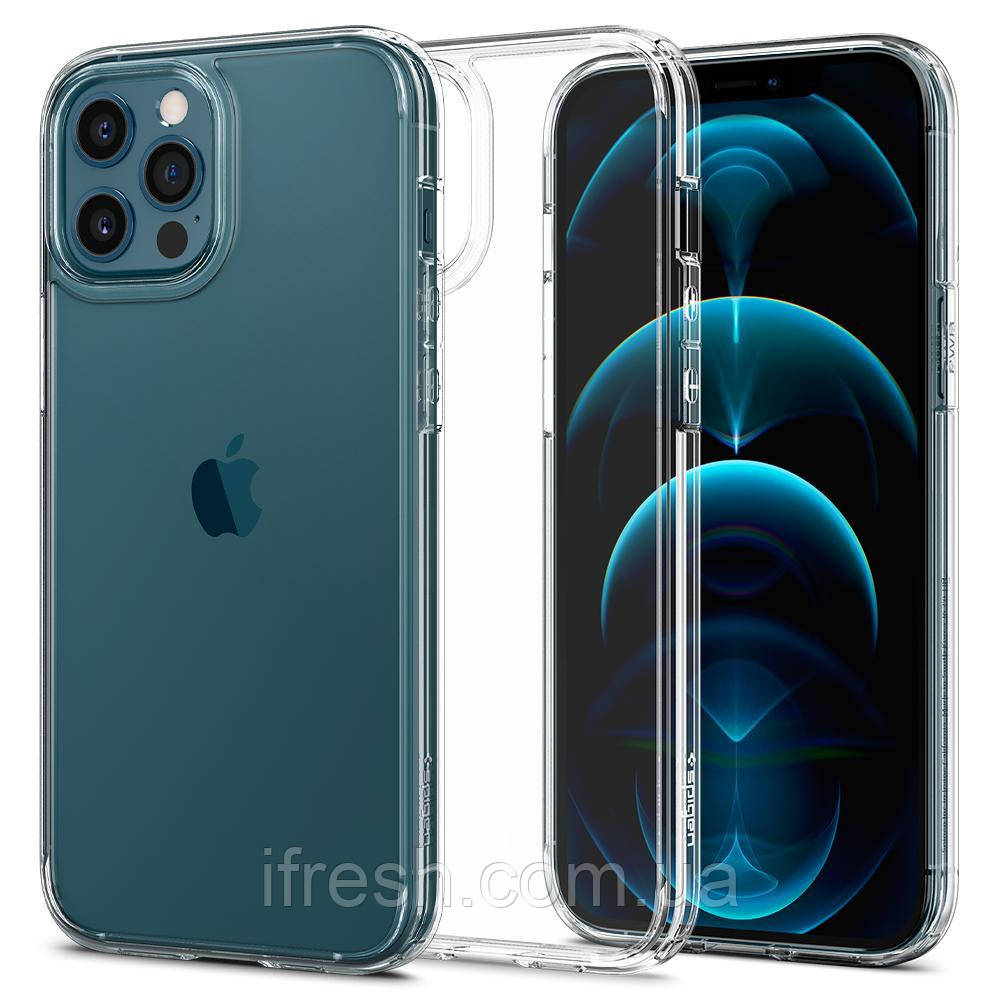 Чохол Spigen для iPhone 12 Pro Max Ultra Hybrid, Crystal Clear (ACS01618)