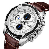 Чоловічі наручні годинники кварцові Megir Chronometr, фото 3