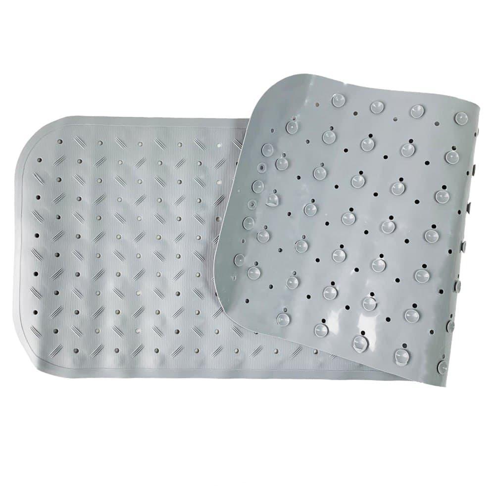 Протиковзкий килимок для ванни для дітей однотонний 35х95 см (сірий) 0901 MEGAZayka