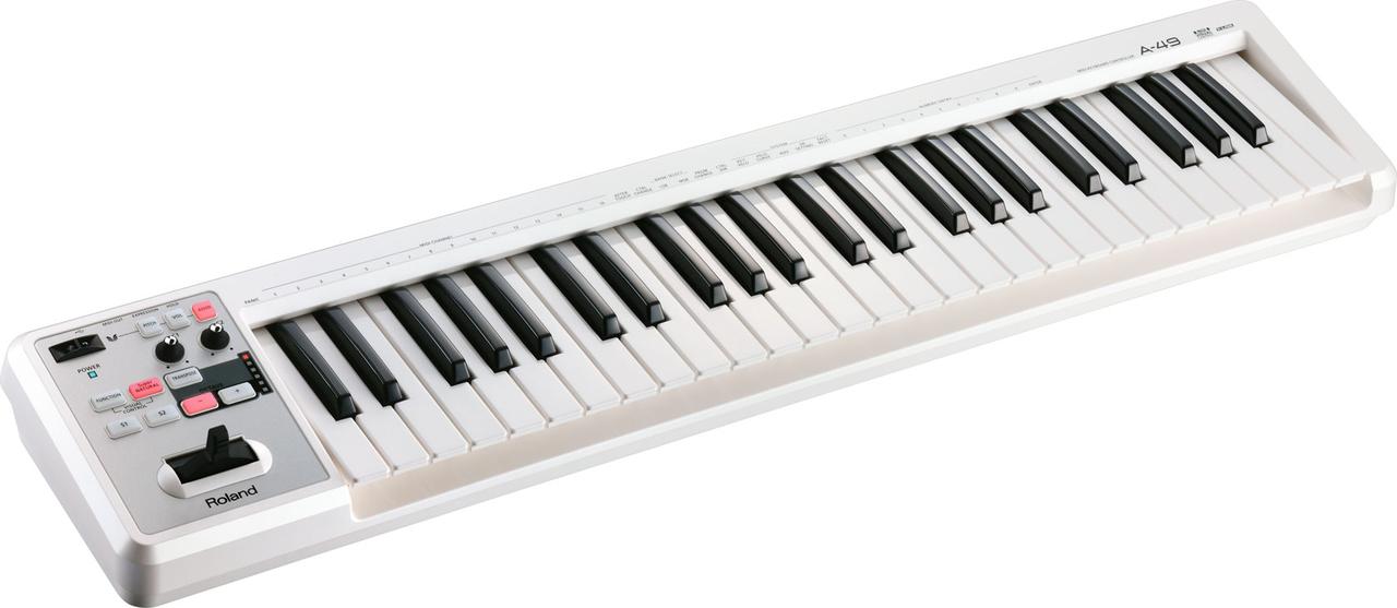 MIDI-клавиатура ROLAND A-49 WH - фото 1 - id-p1295379645