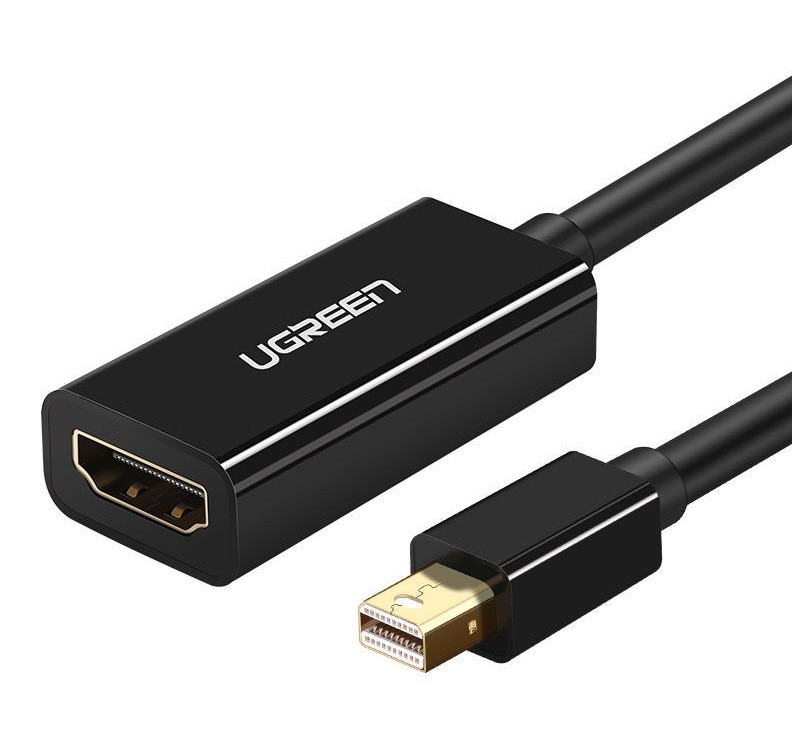 Перехідник Ugreen Mini DisplayPort to HDMI Full HD Thunderbolt 2 Black (MD112)